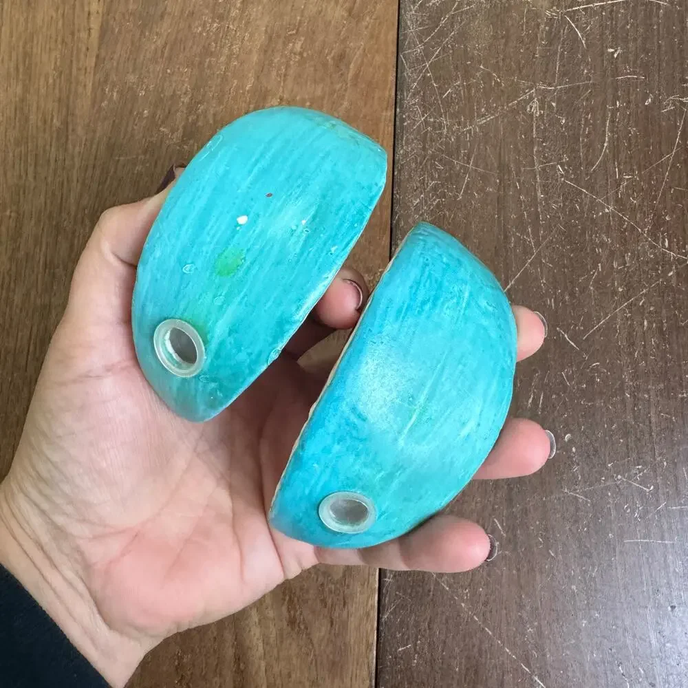 Vintage Resin Watermelon Salt and Pepper‎ Shakers